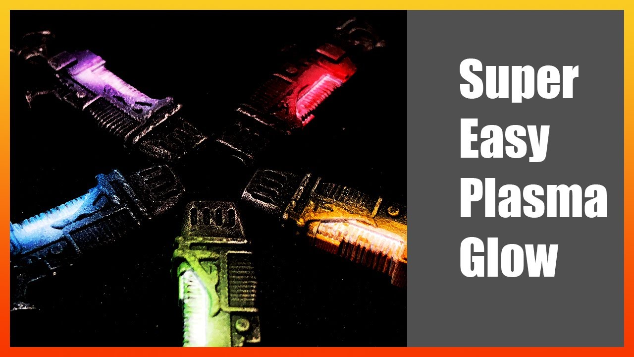 Painting plasma weapons | How to get the plasma glow effect.